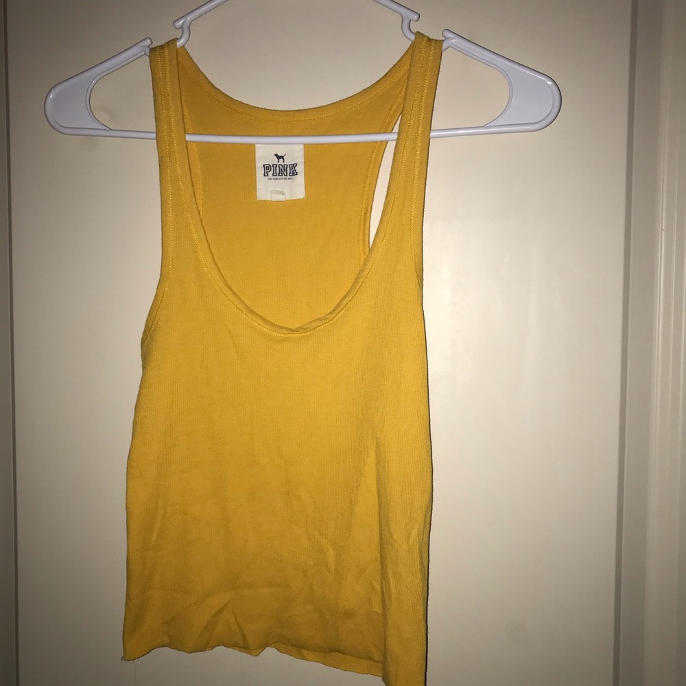 PINK yellow crop top